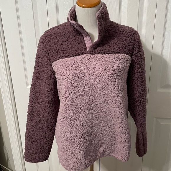 32 Degrees NWT Women's Sherpa Mock-Neck Sweatshirt Jacket size Medium - Picture 8 of 8